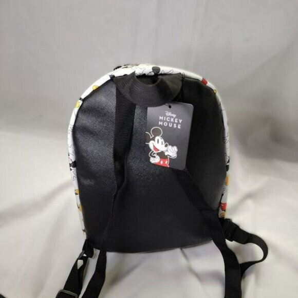 NWT Disney Mickey Mouse Synthetic Leather Backpack Style Purse - Picture 7 of 11